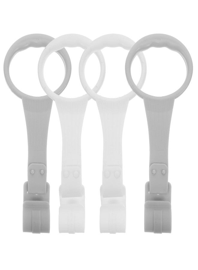 SAFIGLE Baby Playpen Pull up Rings：4Pcs Portable Infant Walking Assistant Adjustable Height Baby Standing Safety Ring for Walk Support and Arm Strength Exercise Indoor Outdoor - Image 1